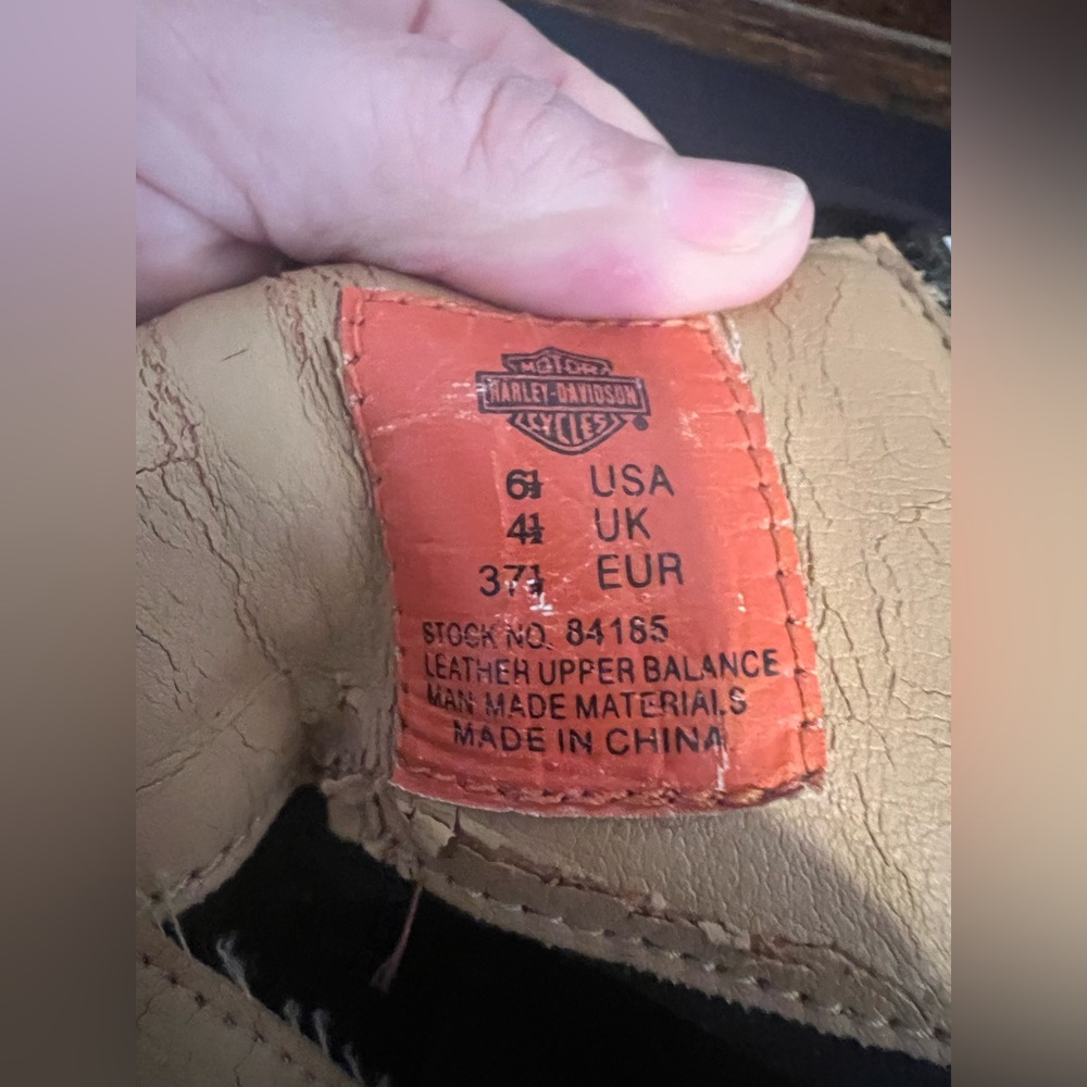 Harley Davidson boots zip